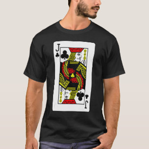 Camiseta Jack Of Clubs Juegos de cartas de póquer Jugando C