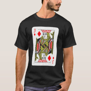 Camiseta Jack of Hearts Jugando cartas Deck Poker