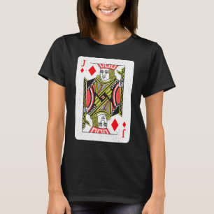 Camiseta Jack of Hearts Jugando cartas Deck Poker