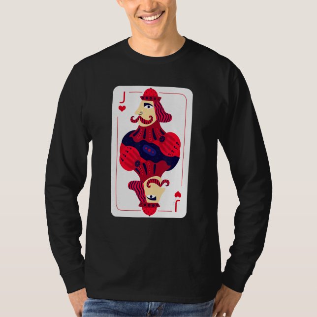 Camiseta Jack Of Hearts Vestimenta Las Cartas De Halloween (Anverso)