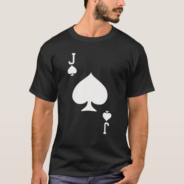 Camiseta Jack Of Spades Card Halloween Costume Blanco (Anverso)
