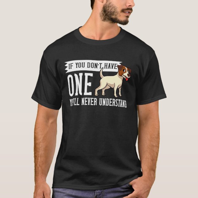 Camiseta Jack Parson Russell Terrier Dog Cuppies Dueño (Anverso)
