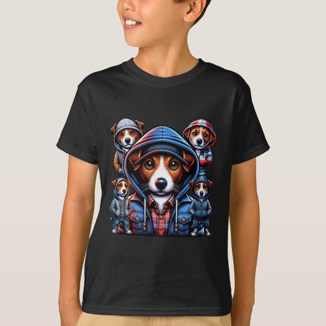 Camiseta Jack Russel Gangster Dogs (Anverso)