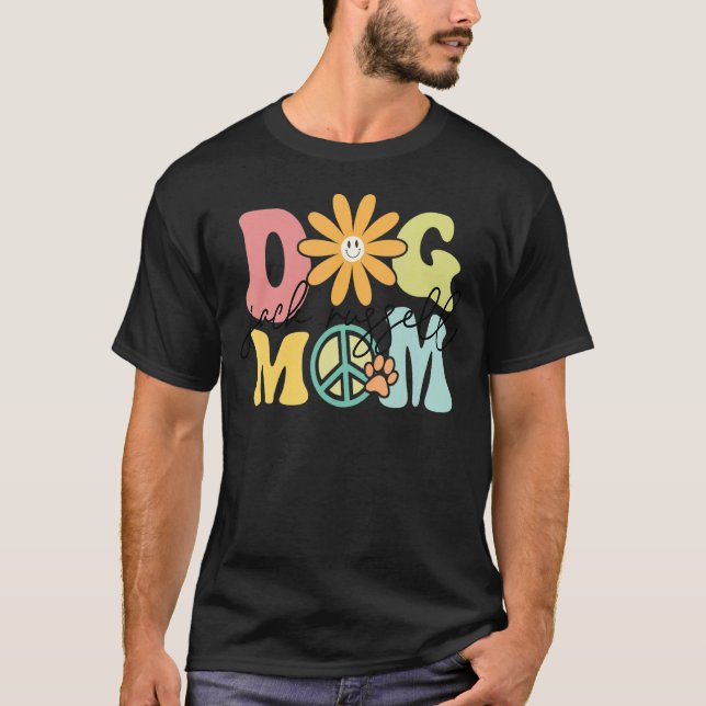 Camiseta Jack Russel Groovy Mascota de mujeres de perros (Anverso)