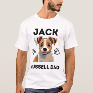 Camiseta jack russel lover comillas: jack russell dad dad