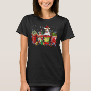 Camiseta Jack Russel Terrier Iced Latte Snowmen Sweet Snow