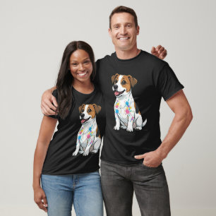 Camiseta Jack Russell Alegre Salpicadura Divertida
