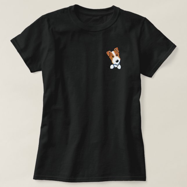Camiseta Jack Russell Cachorro de Bolsillo (Diseño del anverso)