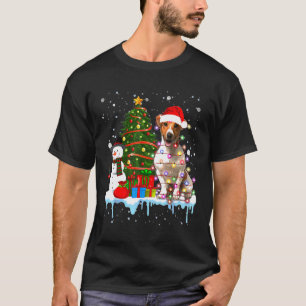 Camiseta Jack Russell Costume Santa Ilustra Gorra En Noches