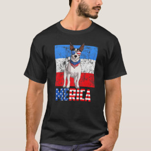 Camiseta Jack Russell Dog Usa 4 De Julio Bandera Estadounid
