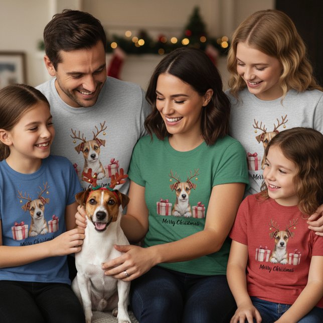 Camiseta Jack Russell Reindeer (Subido por el creador)