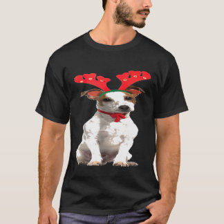 Camiseta Jack Russell Reindeer Navidades Dog Funny