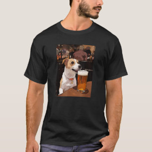 Camiseta Jack Russell Terrier Beer Gracioso Perro Bebida
