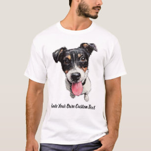 Camiseta Jack Russell Terrier Crea tu propio texto personal