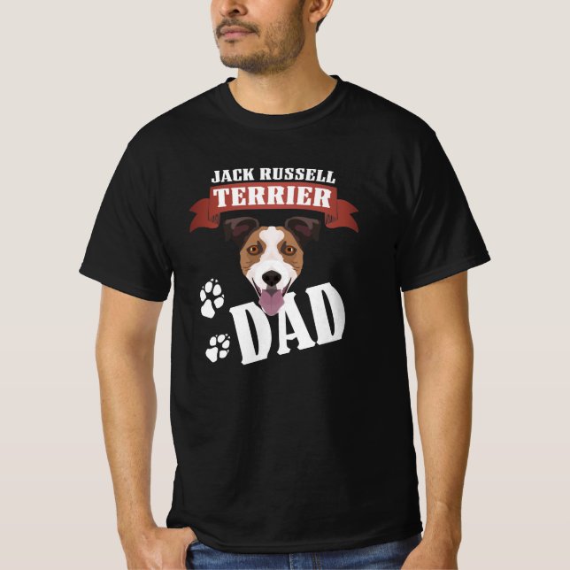 Camiseta Jack Russell Terrier Dad, papá del perro (Anverso)