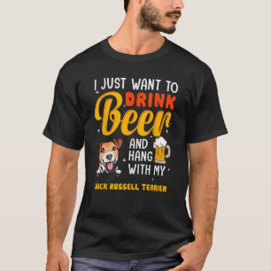 Camiseta Jack Russell Terrier Dad Quiero Beber Fath De Cerv