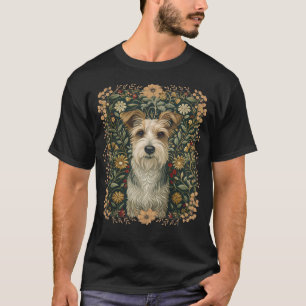 Camiseta Jack Russell Terrier de pelo duro en jardín Cottag