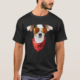 Camiseta Jack Russell Terrier Día de San Valentín para perr