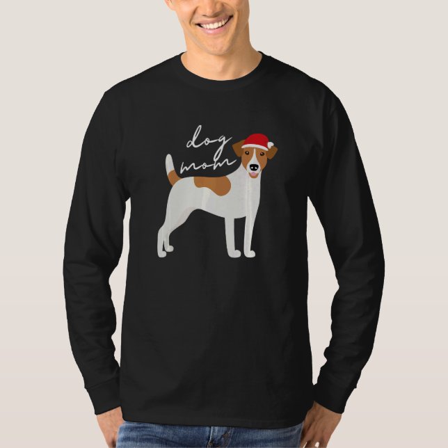 Camiseta Jack Russell Terrier Dog Mom Christmas (Anverso)