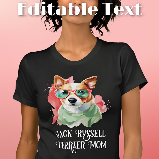 Camiseta Jack Russell Terrier Dog Mom Sungafas (Subido por el creador)