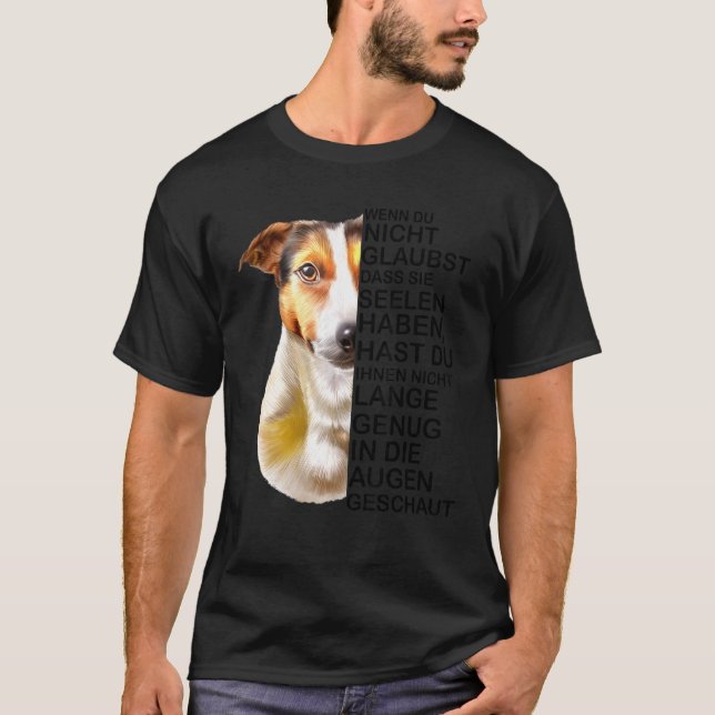 Camiseta Jack Russell Terrier Dog Rama Alma diciendo (Anverso)
