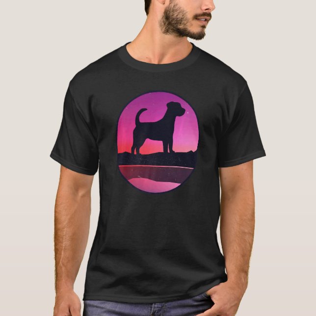 Camiseta Jack Russell Terrier Dog Retro (Anverso)