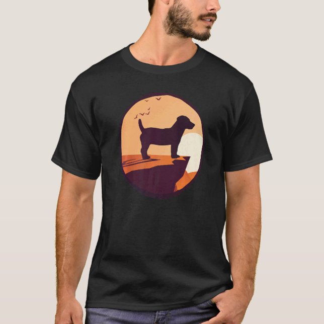 Camiseta Jack Russell Terrier Dog Retro 3 (Anverso)