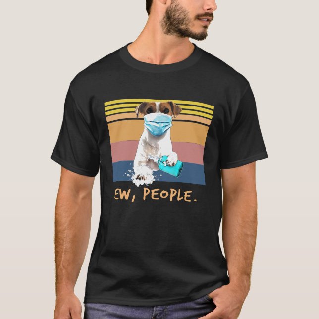 Camiseta Jack Russell Terrier Ew People Dog Con Cara (Anverso)