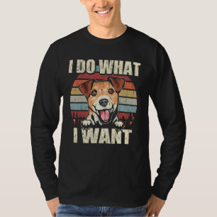 Camiseta Jack Russell Terrier Hago lo que Quiero Perro Vint
