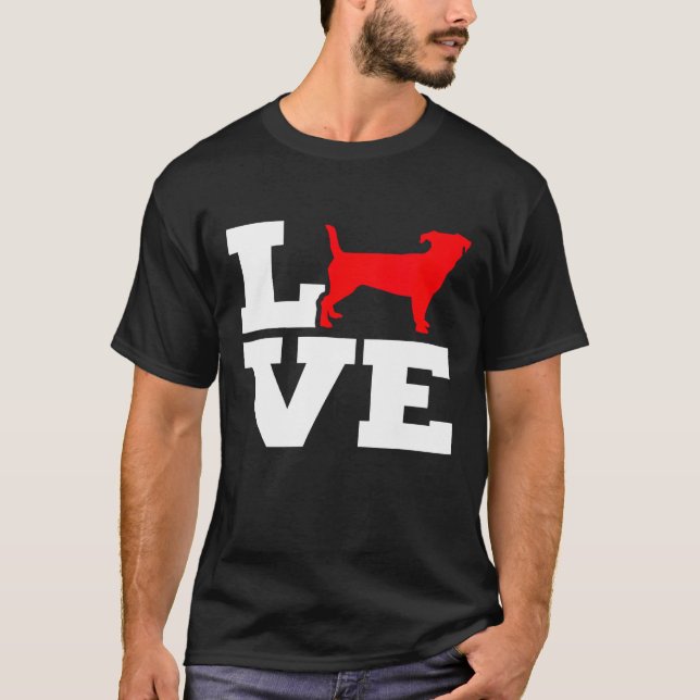 Camiseta Jack Russell Terrier Love (Anverso)