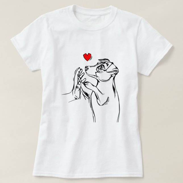 Camiseta Jack Russell Terrier Love Cute Dog Mom Funny Chica (Diseño del anverso)
