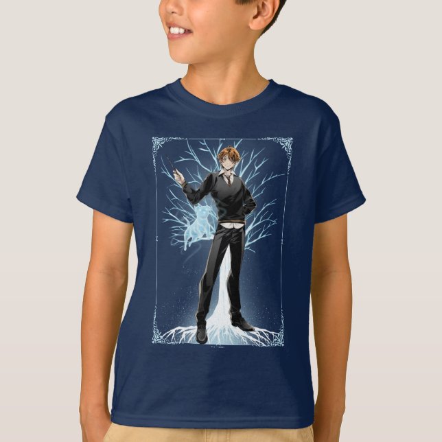 Camiseta Jack Russell Terrier Patronus de Anime Ron Weasley (Anverso)