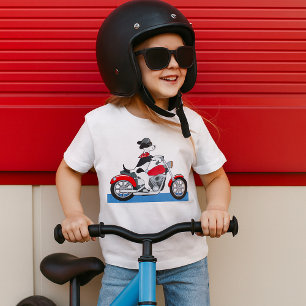 Camiseta Jack Russell Terrier Perro Motero en Motocicleta R