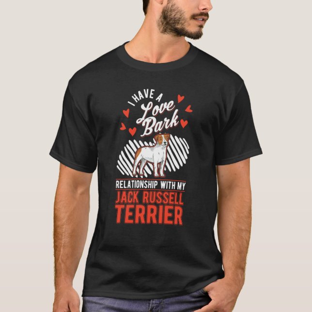Camiseta Jack Russell Terrier Valentine's Day Jack Russell (Anverso)