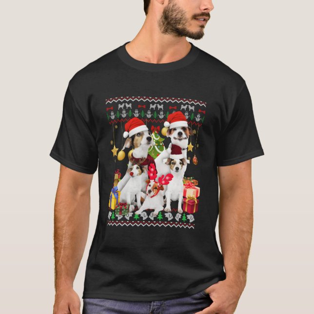 Camiseta Jack Russell Ugly Santa (Anverso)
