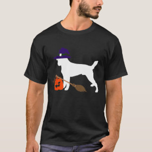 Camiseta Jack Russell Witch Gorra Halloween Dog Costume