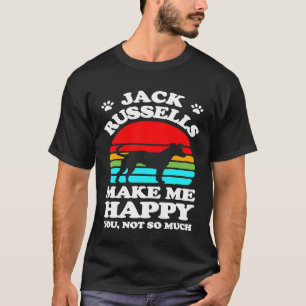 Camiseta Jack Russells me hace feliz no tanto