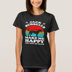 Camiseta Jack Russells me hace feliz no tanto
