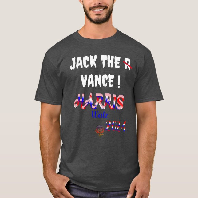 Camiseta JACK THE VANCE KAMALA HARRIS W 2024 T-Shirt (Anverso)