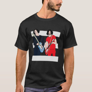 Camiseta Jack White - Las franjas blancas