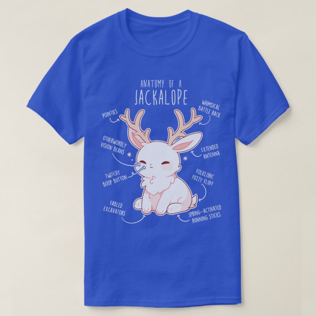 Camiseta Jackalope Anatomy (Diseño del anverso)