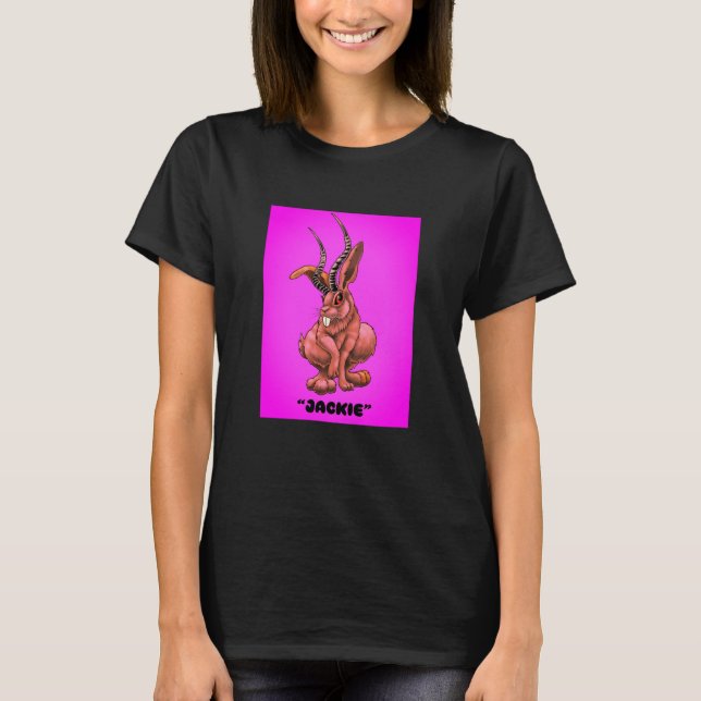 Camiseta Jackalope "Jackie" Cryptid T-Shirt (Anverso)