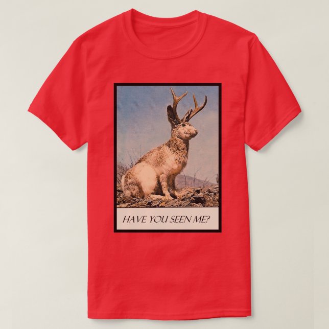 Camiseta Jackalope Me Has Visto (Diseño del anverso)