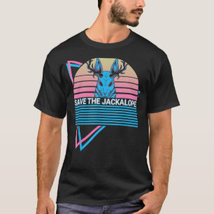 Camiseta Jackalope Retro Criptozoología Criptídica Salvar E