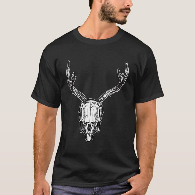 Camiseta Jackalope Skull Funny Animal Folklore (Anverso)