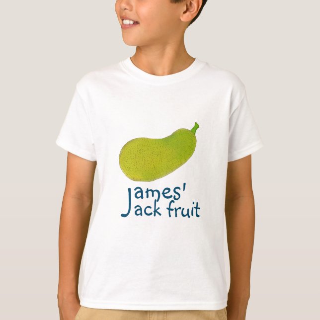 Camiseta Jackfruit Journey: Ropa divertida para el nombre J (Anverso)