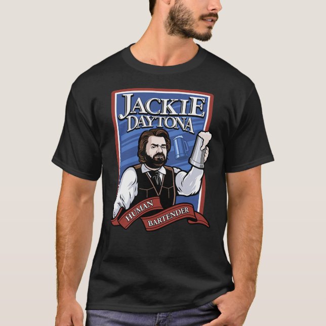 Camiseta Jackie Daytona - Barman Humano Regular  (Anverso)