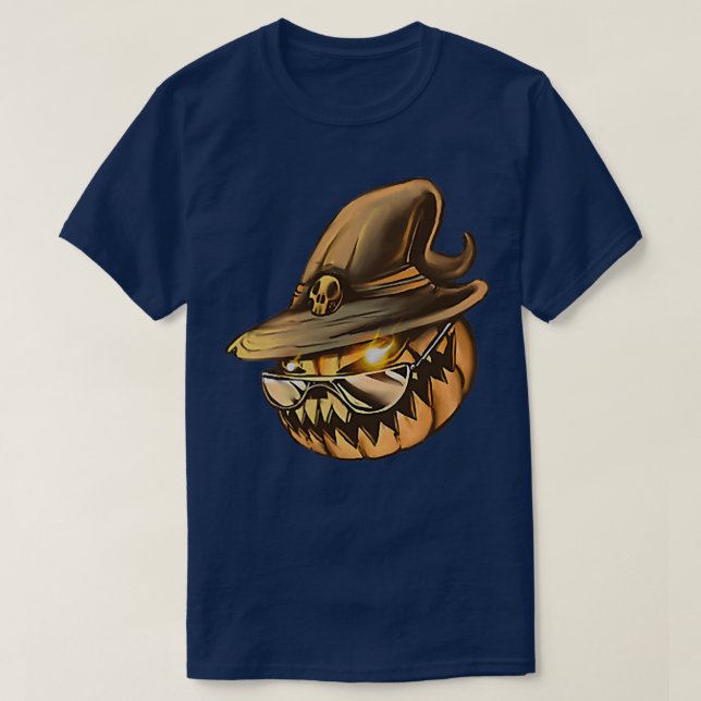 Camiseta JackoLantern con gafas solares Spooky Guay Pumpk (Diseño del anverso)