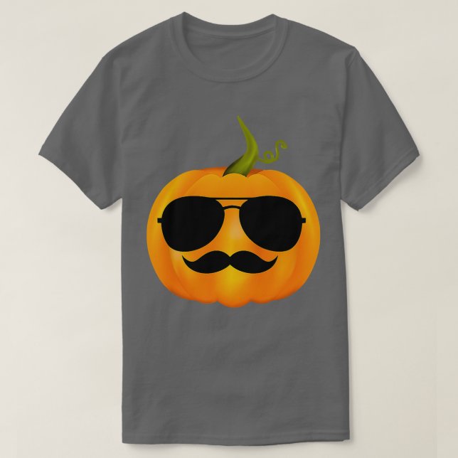 Camiseta Jackolantern Pumpkin Sunglasses (Diseño del anverso)