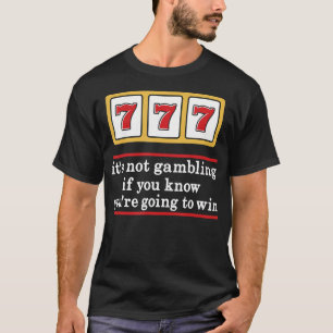 Camiseta Jackpot 777 Tragamonedas Casino Afortunado Juego